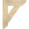 Ekena Millwork Traditional Slat Rough Sawn Bracket, Douglas Fir, 4"W x 18"D x 22"H BKT04X18X22TRA06RDF - alternate 4